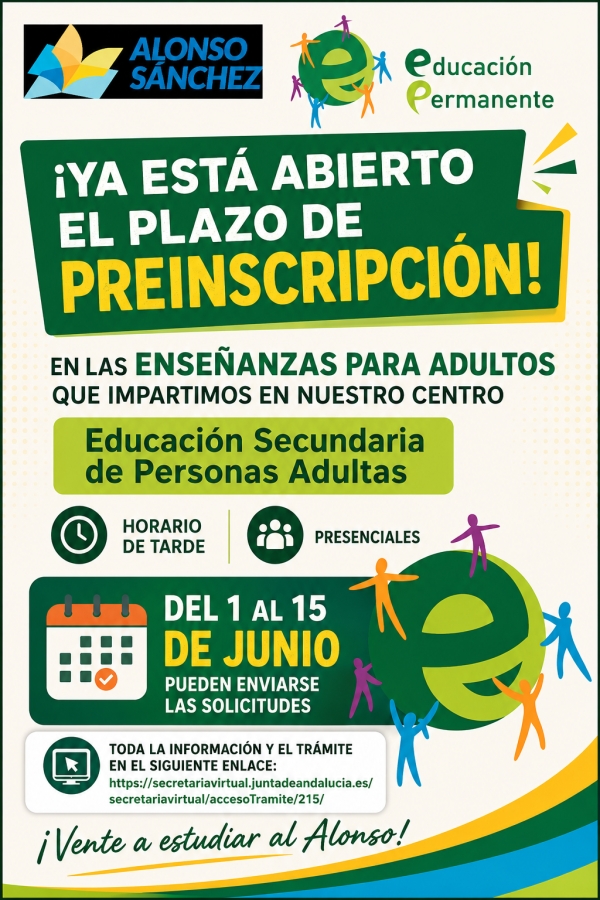 Abierto el plazo para solicitar admision en ESO para personas adultas