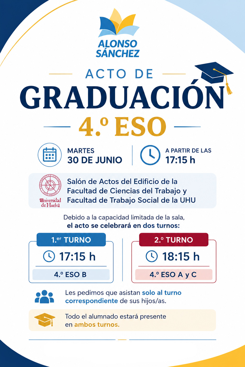 Acto de Graduacion de 4.º ESO