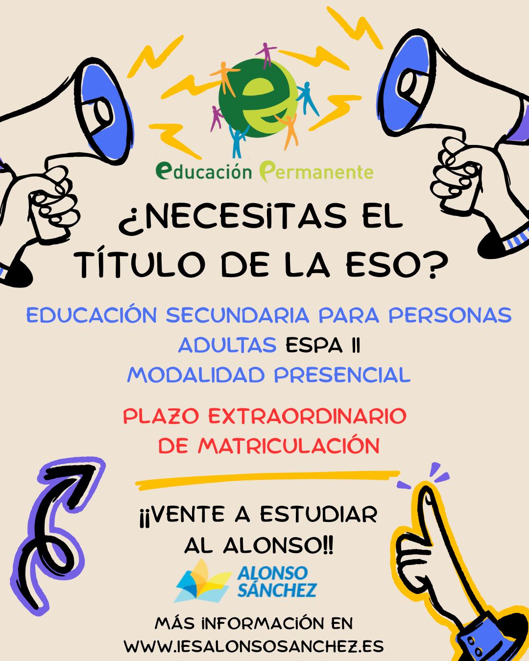 Plazo extraordinario de matriculacion en ESPA II