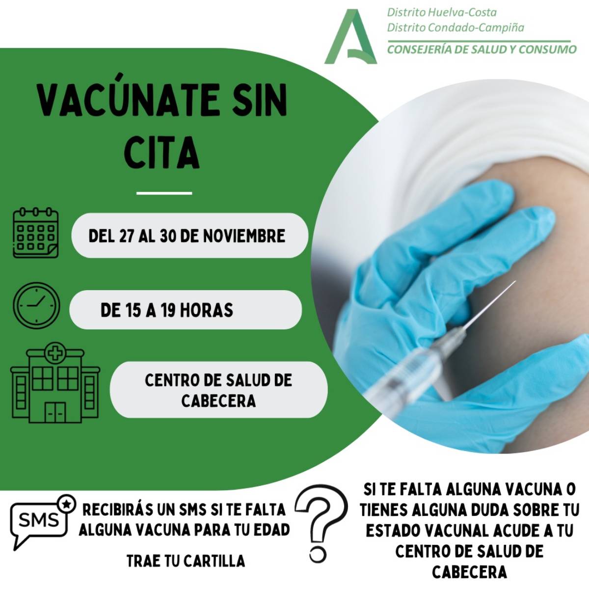 Vacunacion sin cita